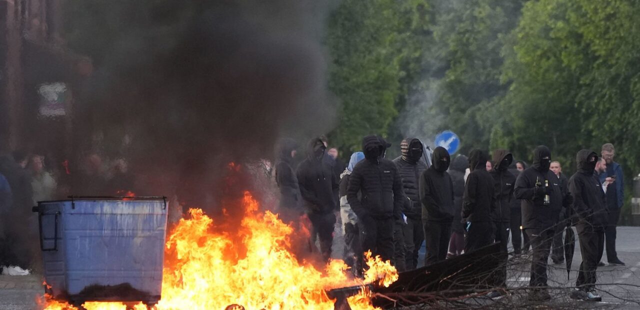 Anti-immigrant protests in Belfast after knife attack, police charge Sudanese man