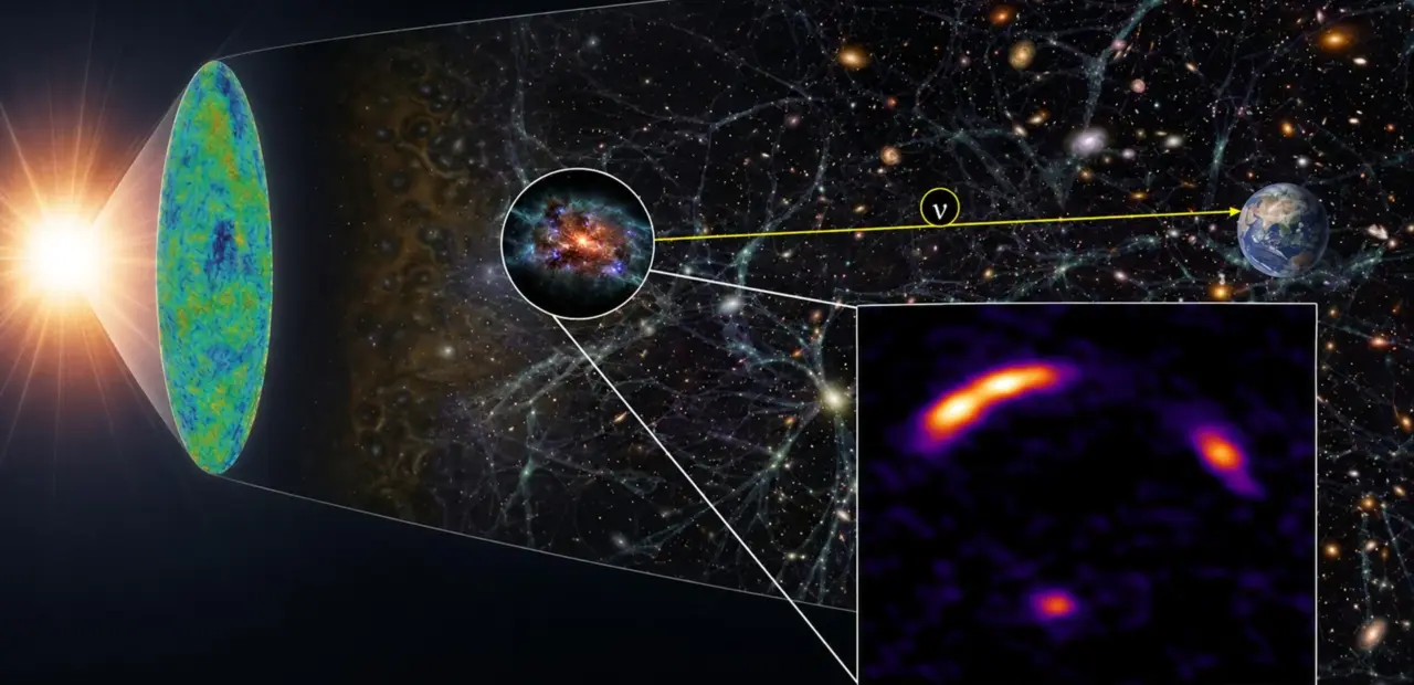 Astronomers find neutrino factory in star-forming galaxy, not black hole