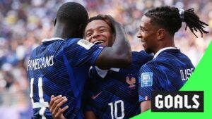 Barcola scores second goal for France against Sweden