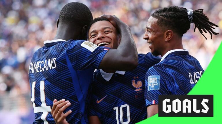 Barcola scores second goal for France against Sweden