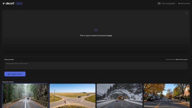 Decart unveils Oasis 3 world model for photorealistic driving simulation