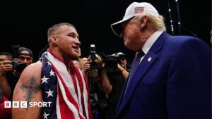 Gaethje stops Topuria at Trump's UFC White House event