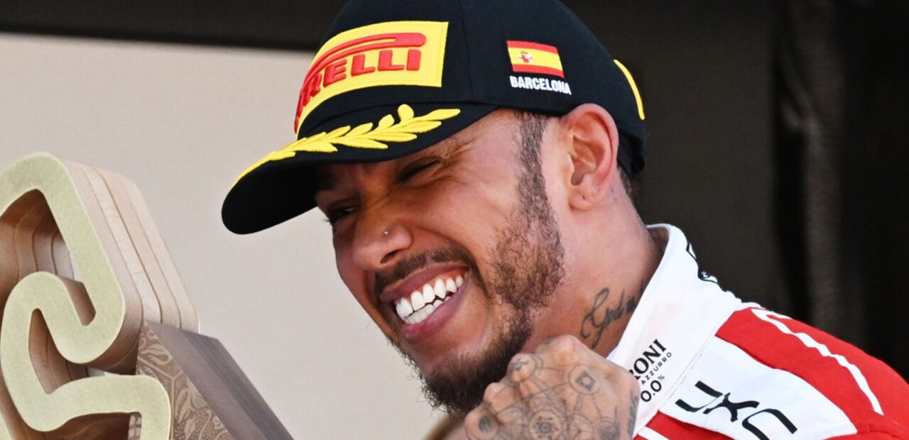Hamilton claims first Ferrari win at Barcelona GP with three-stop strategy