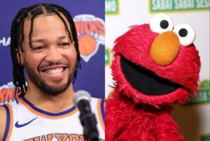 Jalen Brunson and Elmo Resolve Feud at Knicks Championship Parade