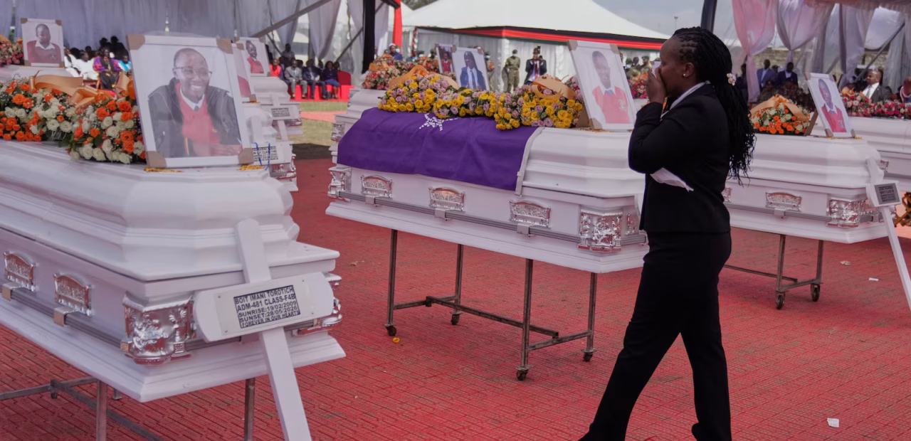 Kenya holds memorial for 16 girls killed in school arson fire