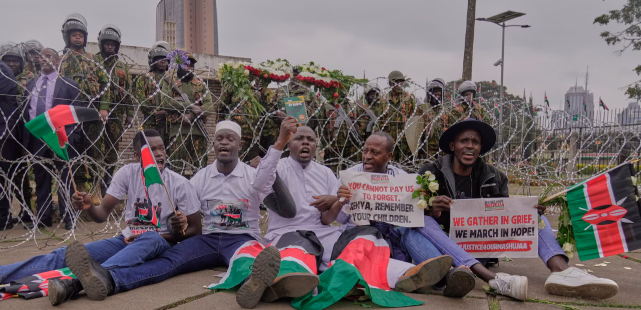 Kenyan police block roads around Nairobi ahead of anti-government protest