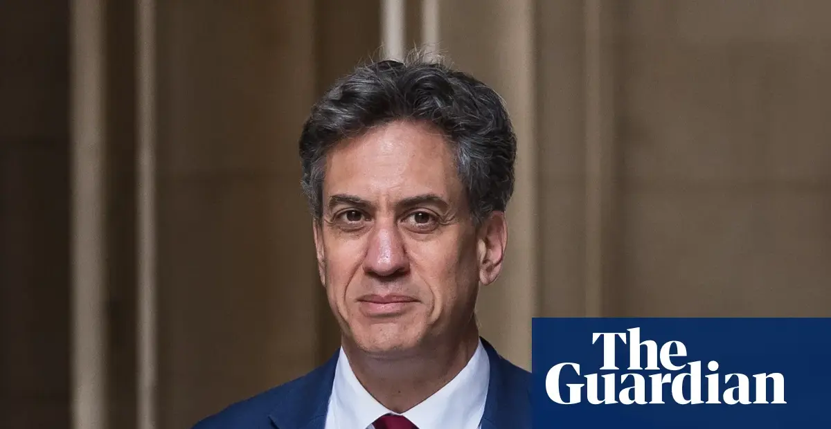 Miliband to argue net zero targets essential for UK jobs and growth