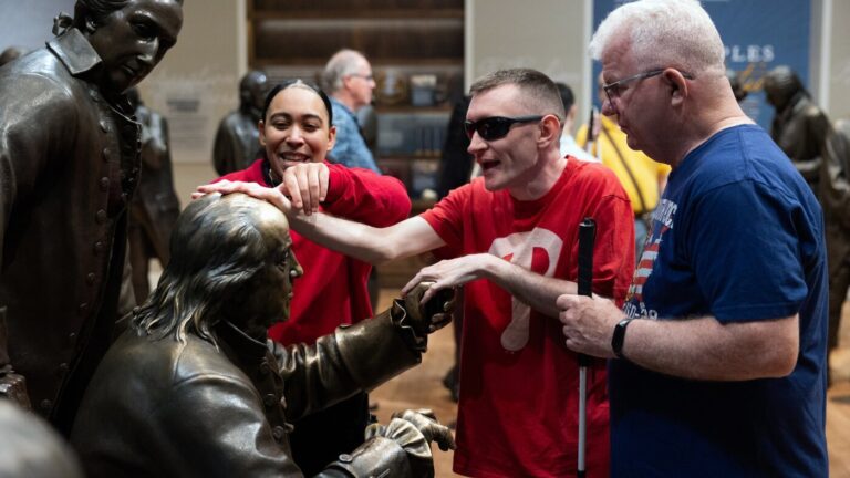 Museum offers tactile tours for blind visitors as America turns 250