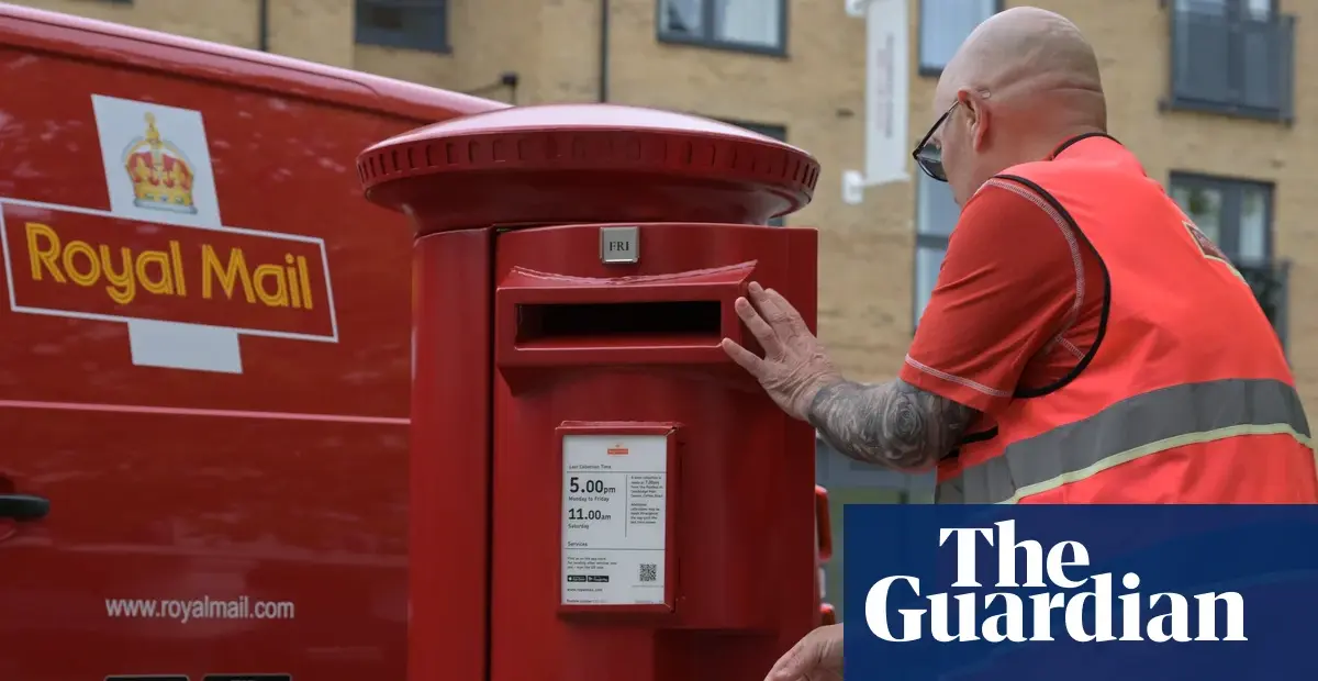 Royal Mail parent CEO pay rises to £6.9m as profits fall 20%