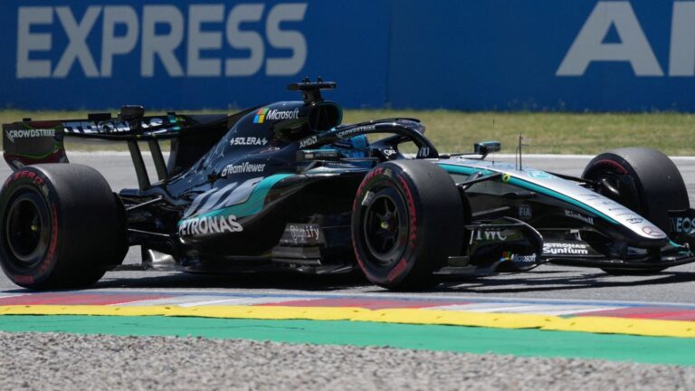 Russell fastest in Barcelona final practice; Antonelli frustrated by traffic