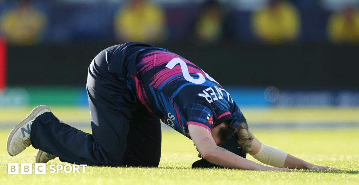 Scotland falls seven runs short of upset win over West Indies at T20 World Cup