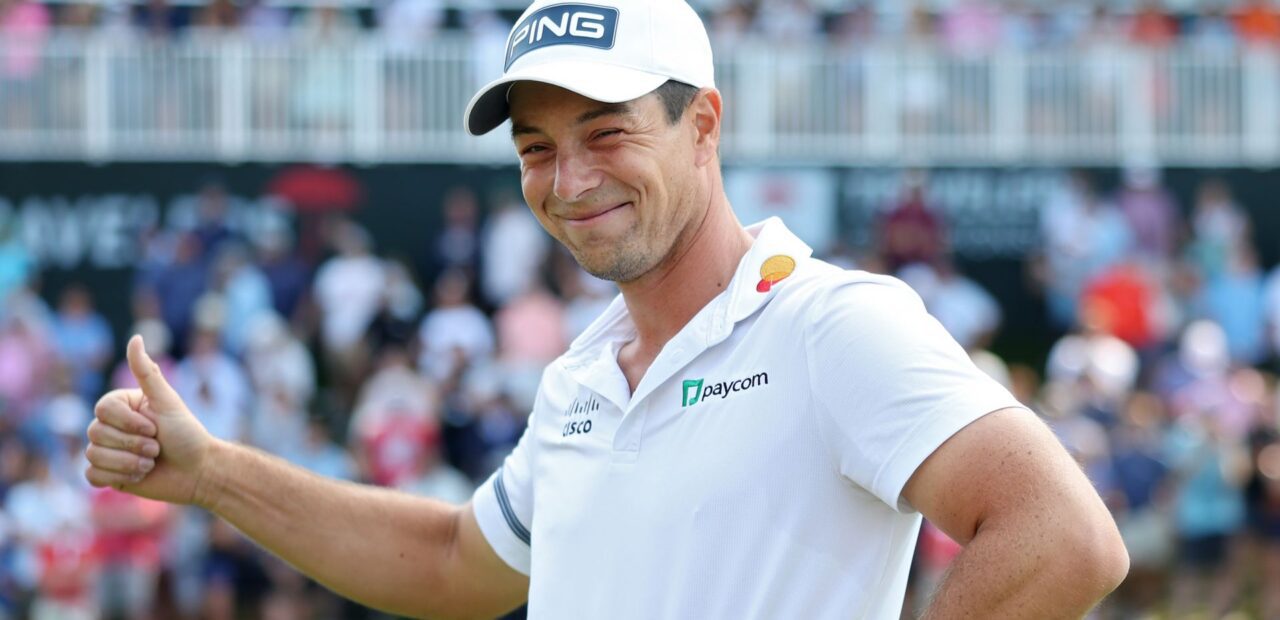 Travelers Championship playoff set for Monday after Hovland, Scheffler tie