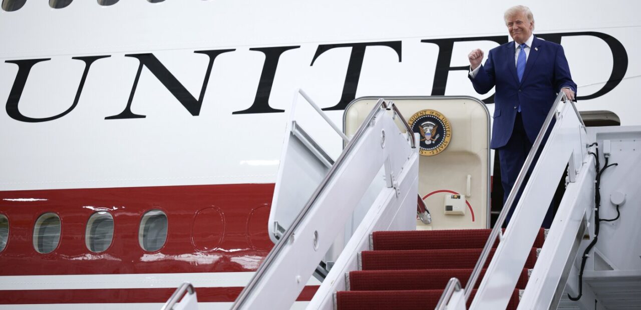 Trump Unveils New Air Force One Jet Gifted by Qatar at Joint Base Andrews