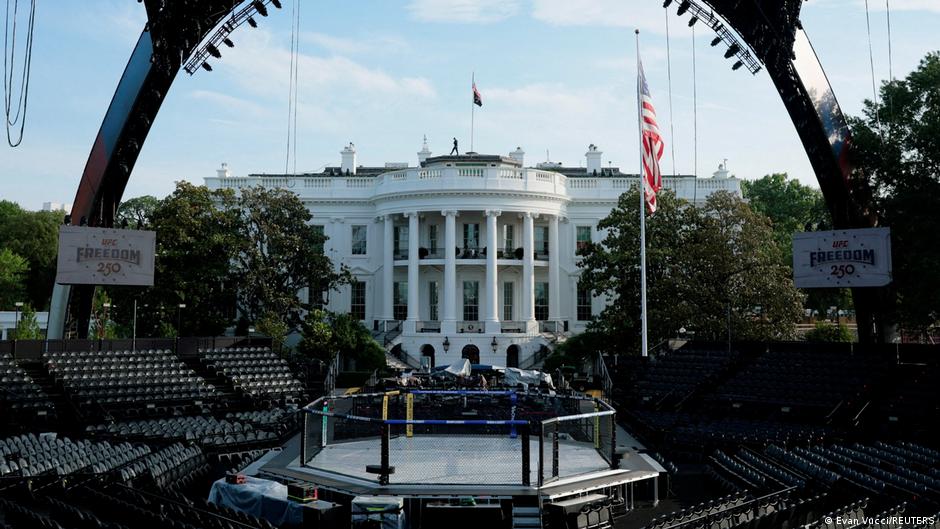 White House Hosts UFC Cage Fights for Trump's 80th Birthday and Independence Celebration
