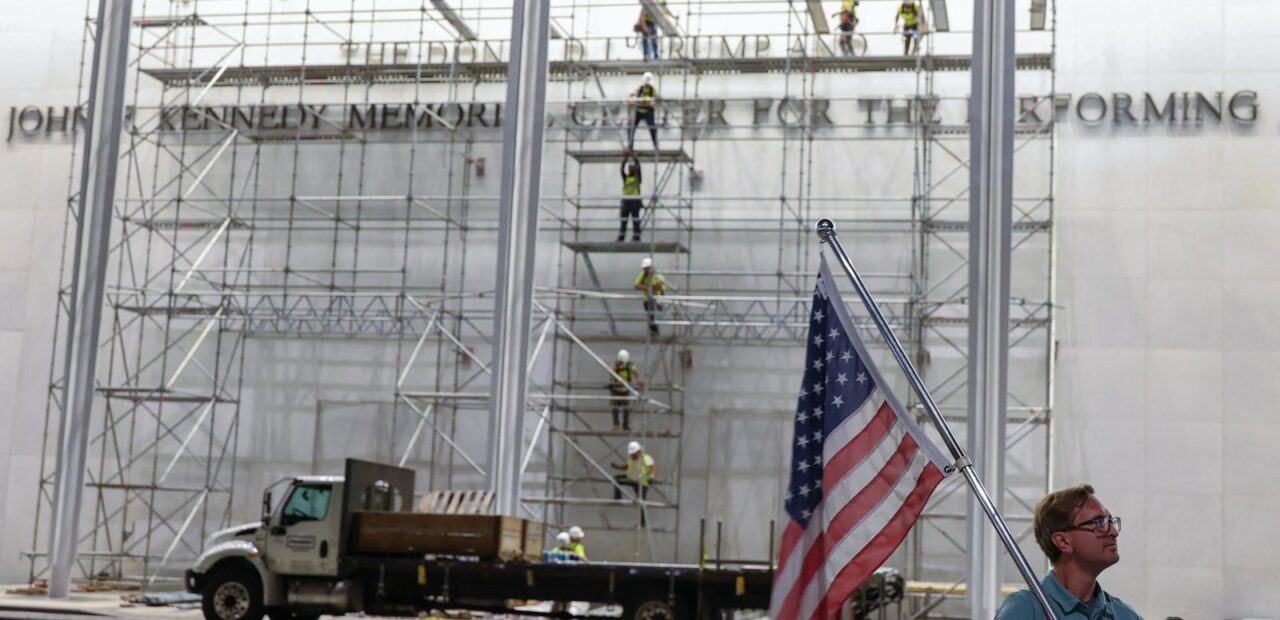 Workers Begin Removing Trump's Name from Kennedy Center Facade