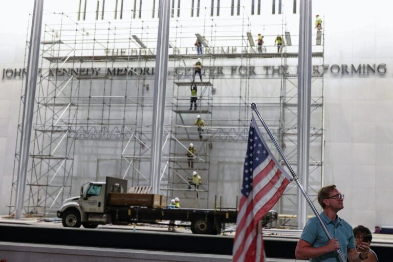 Workers Begin Removing Trump's Name from Kennedy Center Facade