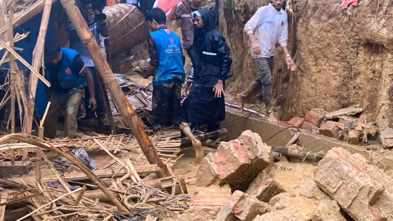 Bangladesh relocates Rohingya refugees after landslide kills at least 5 children