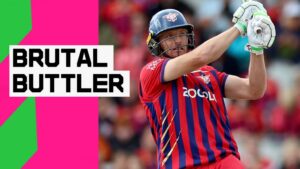 Buttler scores 90 as Manchester Super Giants beat Birmingham Phoenix by 87 runs