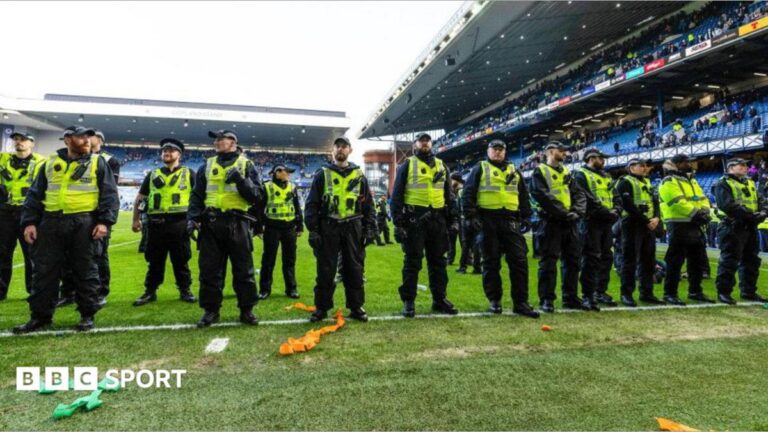 Celtic and Rangers cited after Ibrox unrest review
