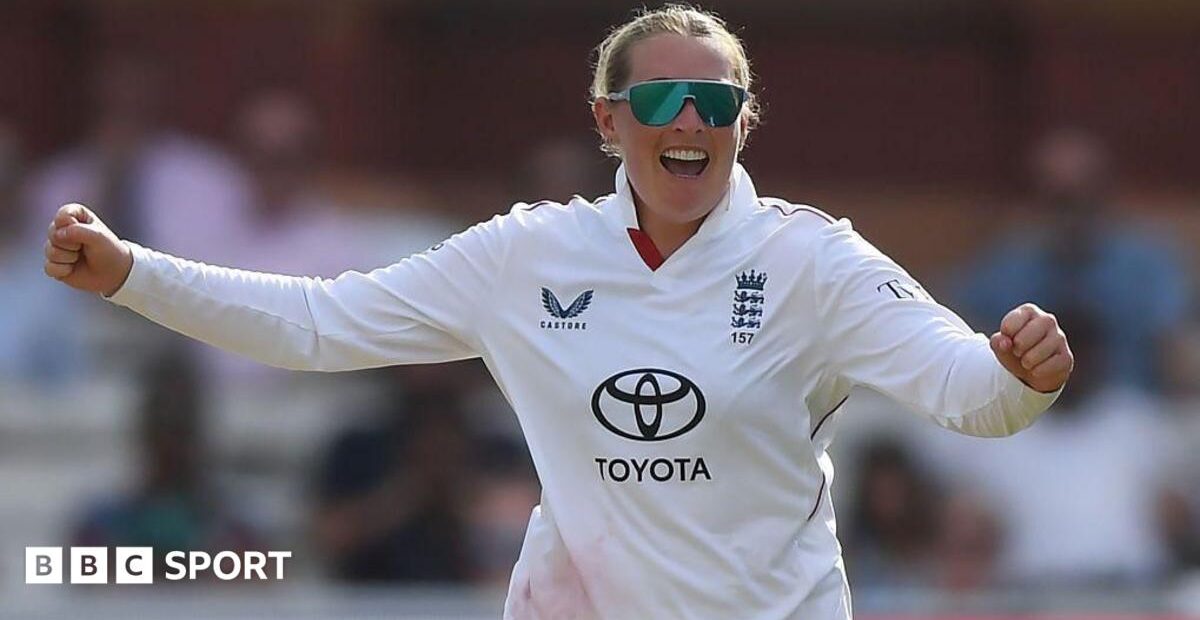 Ecclestone breaks England wicket record in first women's Test at Lord's