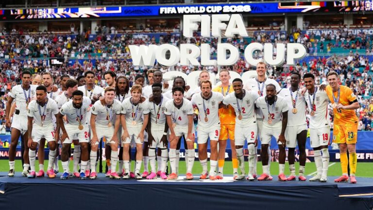 England beats France 6-4 in World Cup bronze match, Saka hat-trick