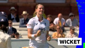 Lauren Bell Bowls Jemimah Rodrigues as England Start Day Three Well