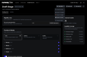 Runway launches AI model router for generative media
