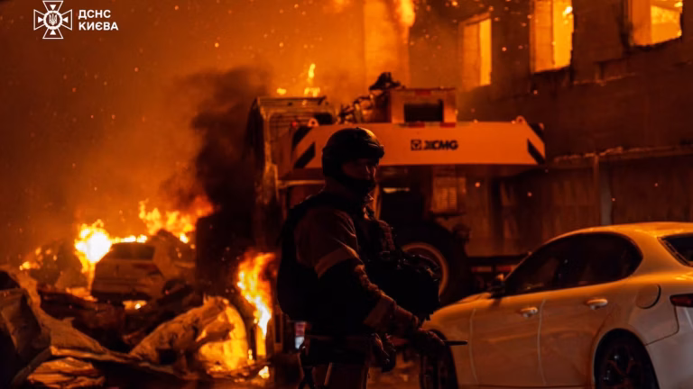 Russian attacks kill 3 in Ukraine, strike Kyiv for second night