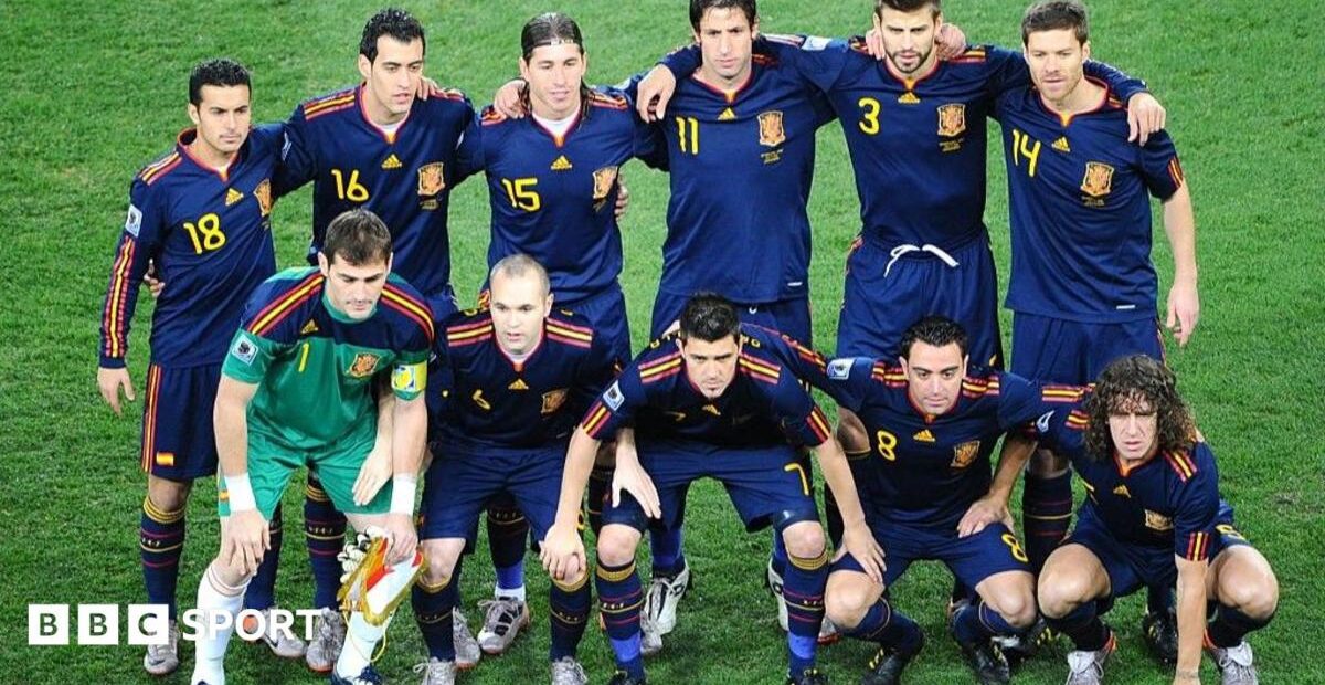 Spain 2010 vs 2026 World Cup teams compared by BBC Sport