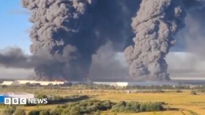 Ukrainian drone strikes on Russian warehouses kill eight, officials say