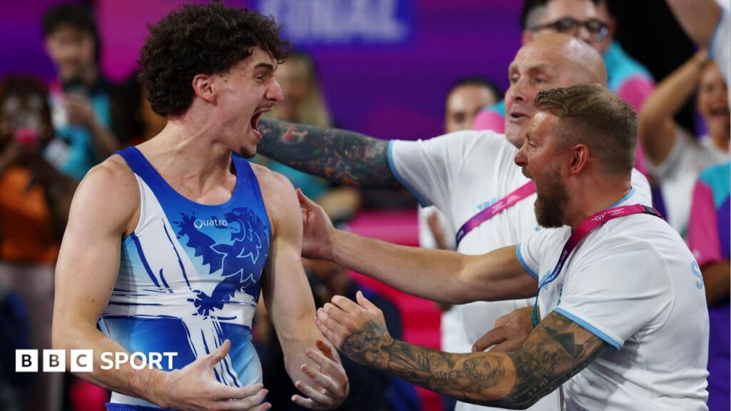 Ward wins all-around gymnastics gold at Glasgow 2026