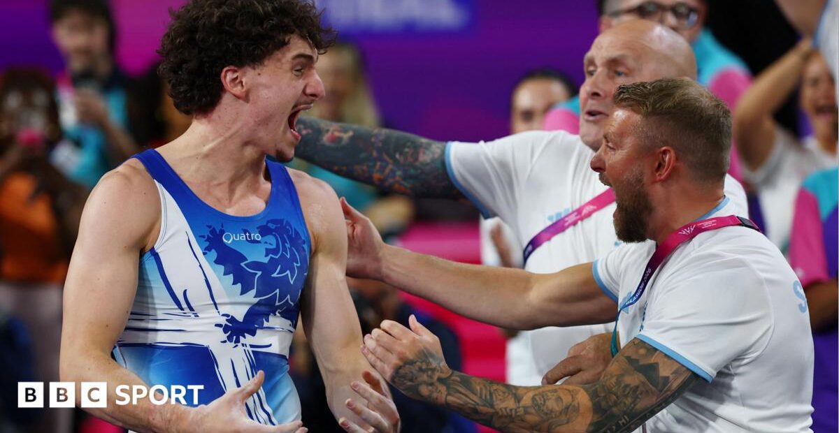 Ward wins all-around gymnastics gold at Glasgow 2026